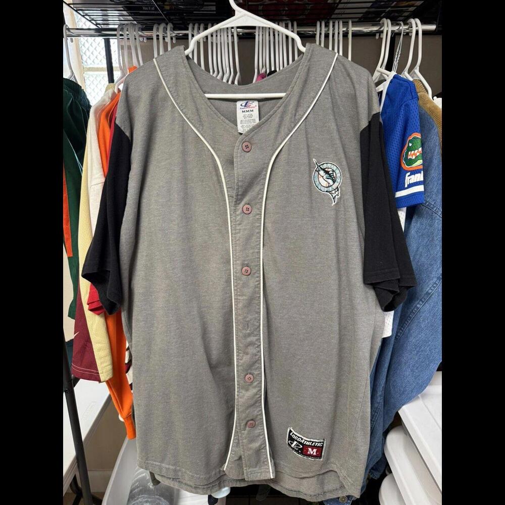 Vintage 1993 MLB Florida Marlins Logo Athletic Jersey